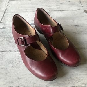 Deep Red Mary Janes.